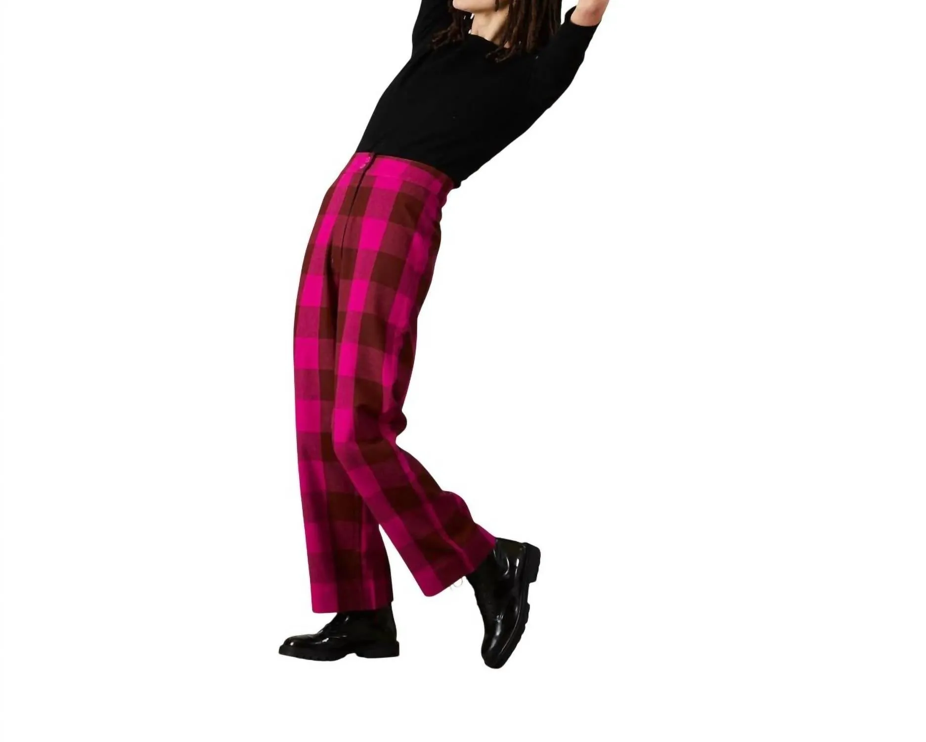 Ali Golden - Silk Fly Front Pant