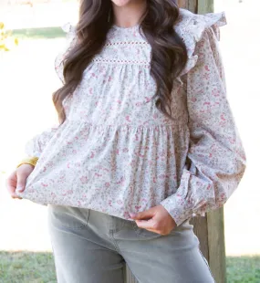 &Merci - Berries Floral Print Top