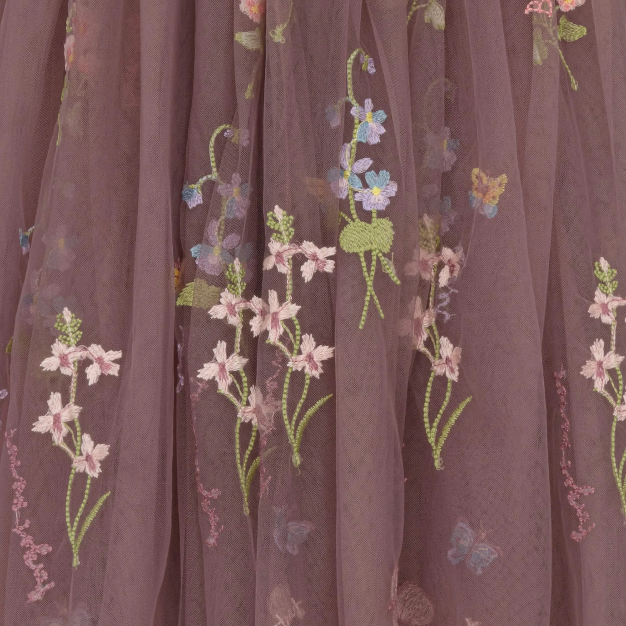 Baby Enchanted Angel Dress - Embroidered Heather