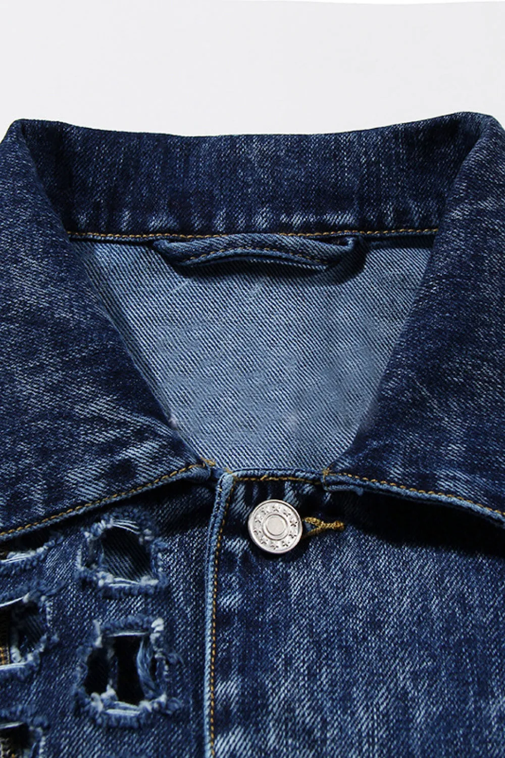 Blazer Denim Coat with Belt