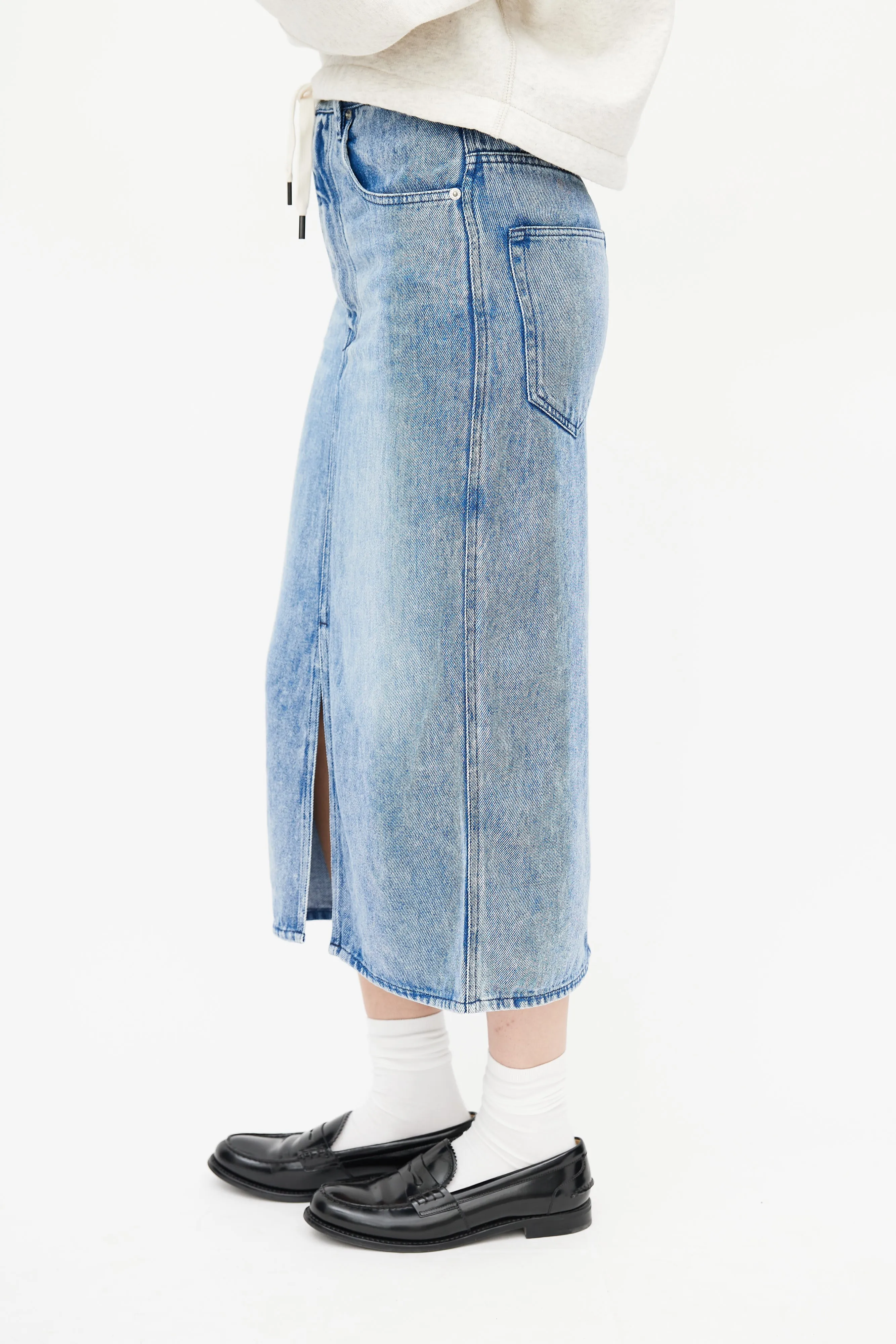 Blue Denim Skirt