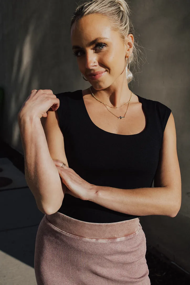 Bobby Cap Sleeve Knit Top
