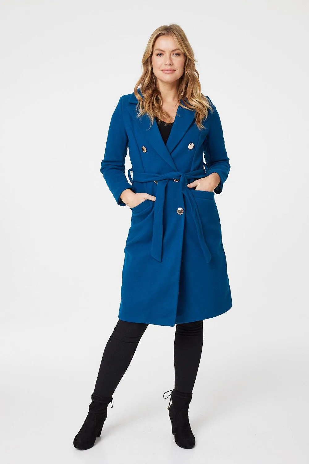 Button Front Tailored Coat