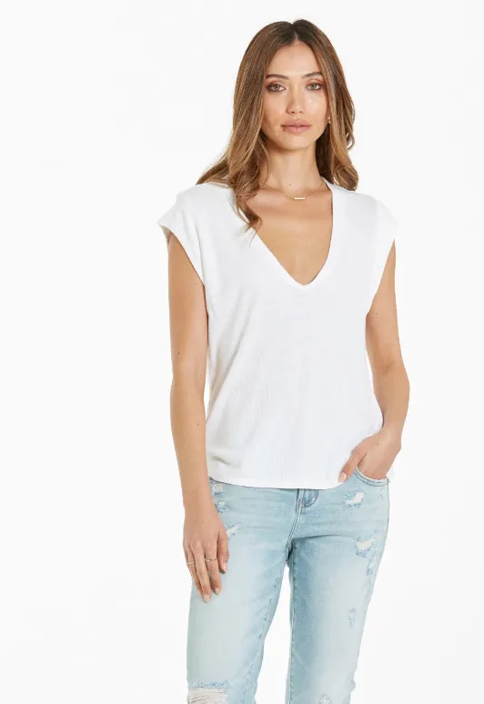 DJ Uri Cap Sleeve Top