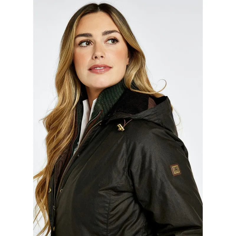 Dubarry Redington Wax Ladies Coat - Verdigris