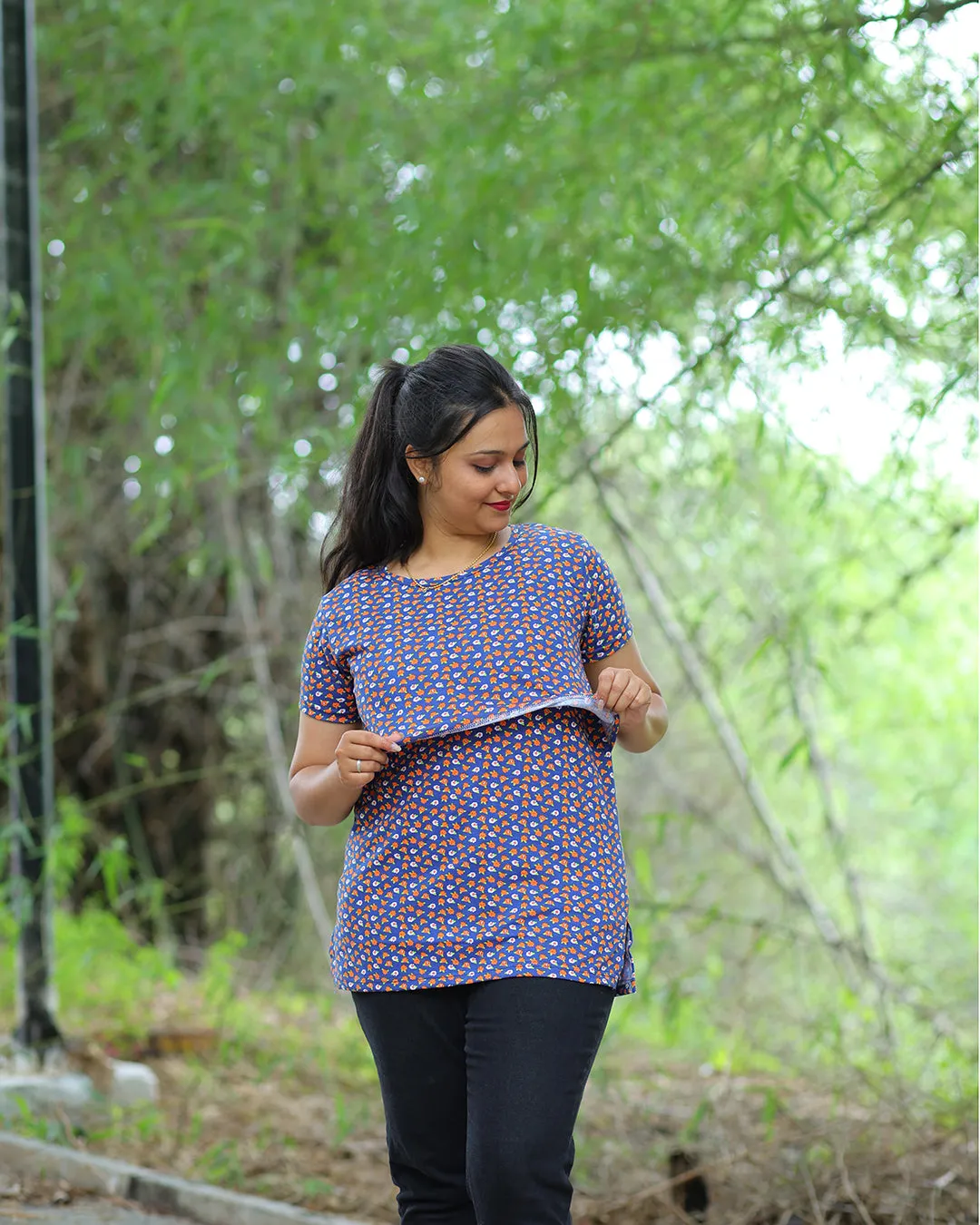 Floral - Feeding T-Shirt