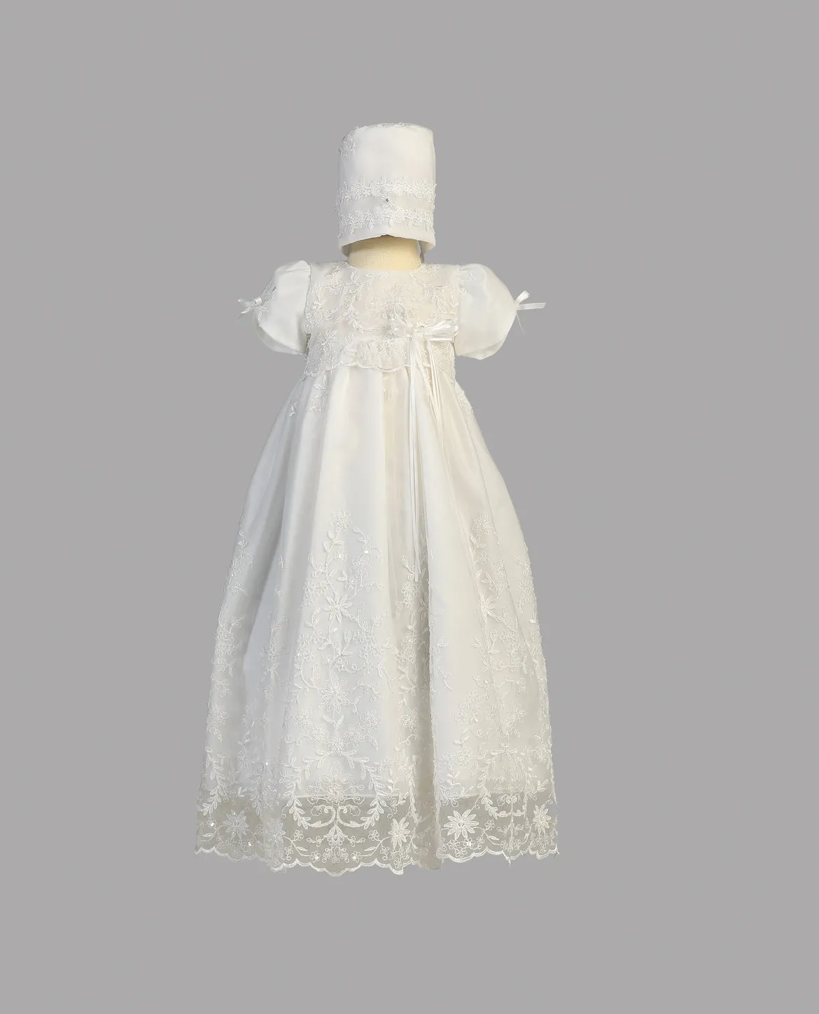 Girls White Christening & Baptism Gown - Sofia