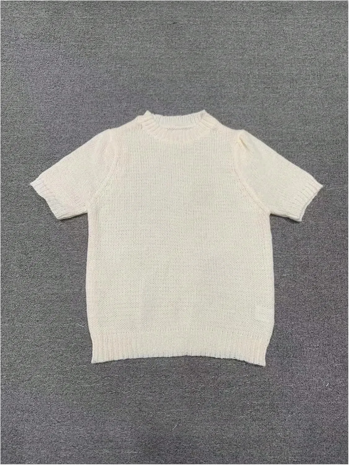GORGLITTER Women's Puff Short Sleeve Cropped Sweater Tops Cute Chunky Fall Fashion Knit Crop Sweaters 2025
