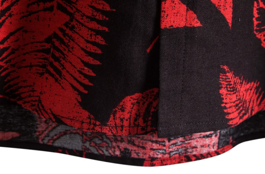 Hawaiian shirts - Black and Red Summer Shirt