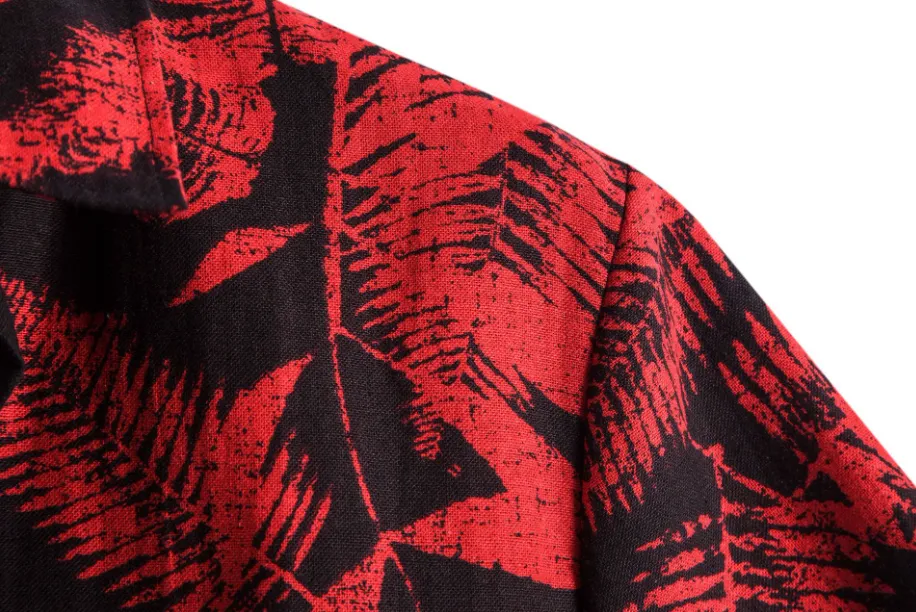 Hawaiian shirts - Black and Red Summer Shirt