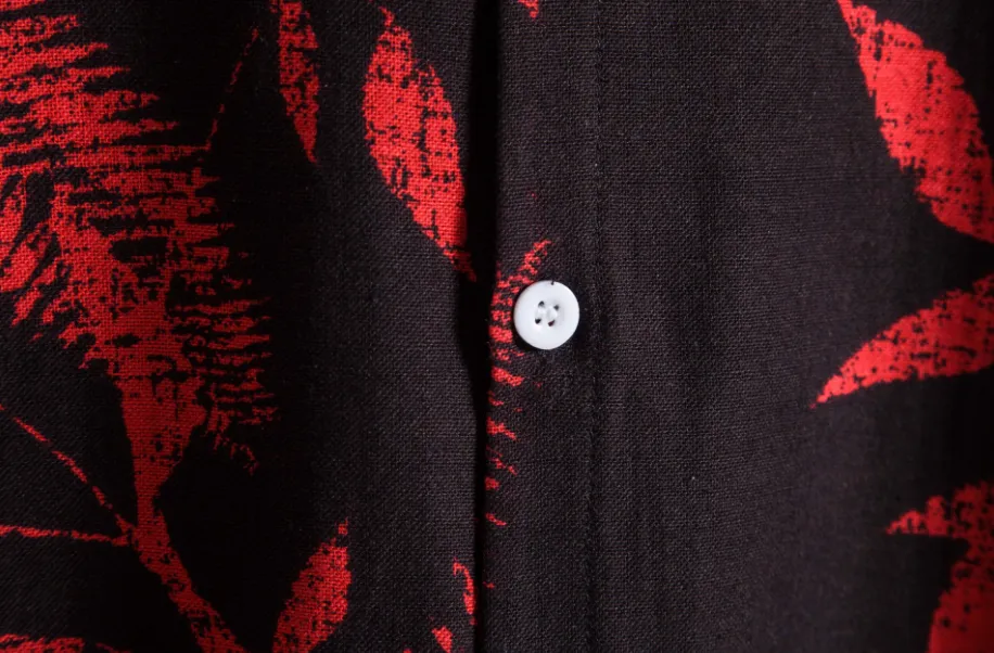 Hawaiian shirts - Black and Red Summer Shirt
