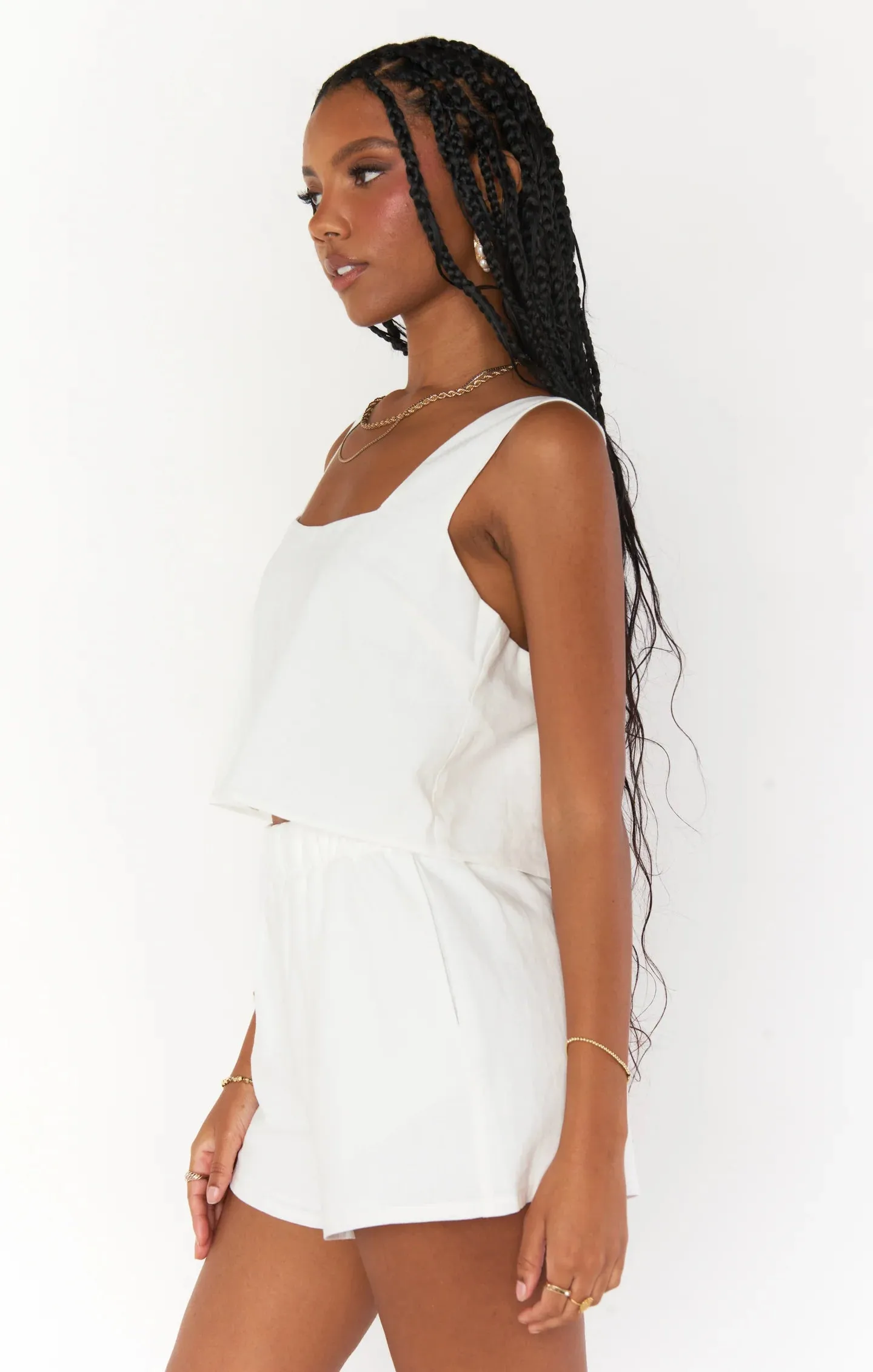 Hendrix Shorts | White Linen