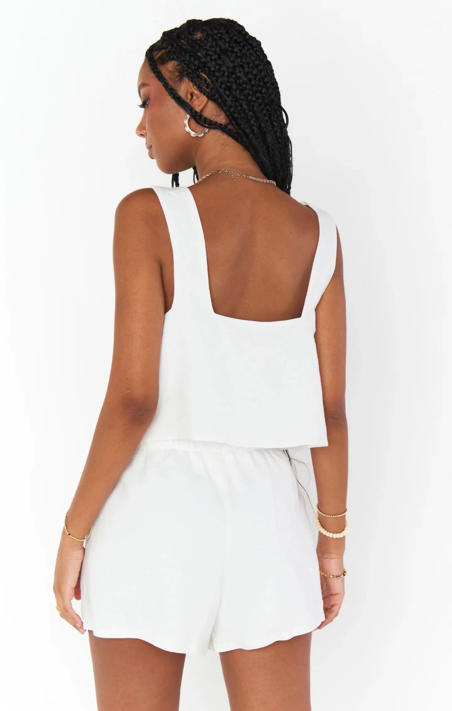 Hendrix Shorts | White Linen