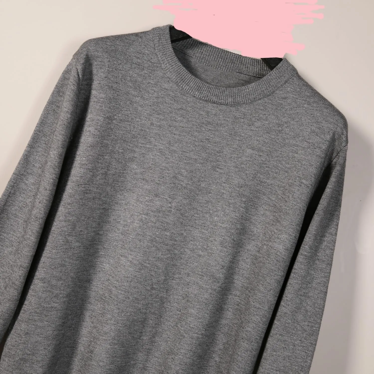 Men's Sweater Pullover,Crew Neck Slim Fitted Long Sleeve Knitted Casual Solid Tops S~2XL