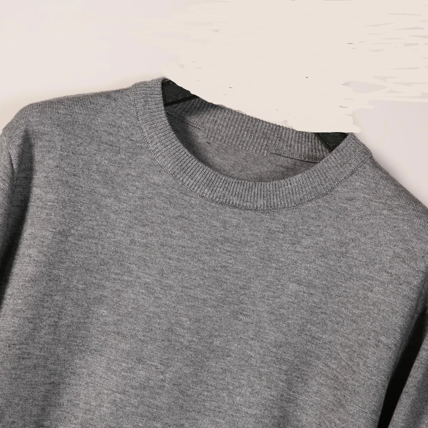 Men's Sweater Pullover,Crew Neck Slim Fitted Long Sleeve Knitted Casual Solid Tops S~2XL