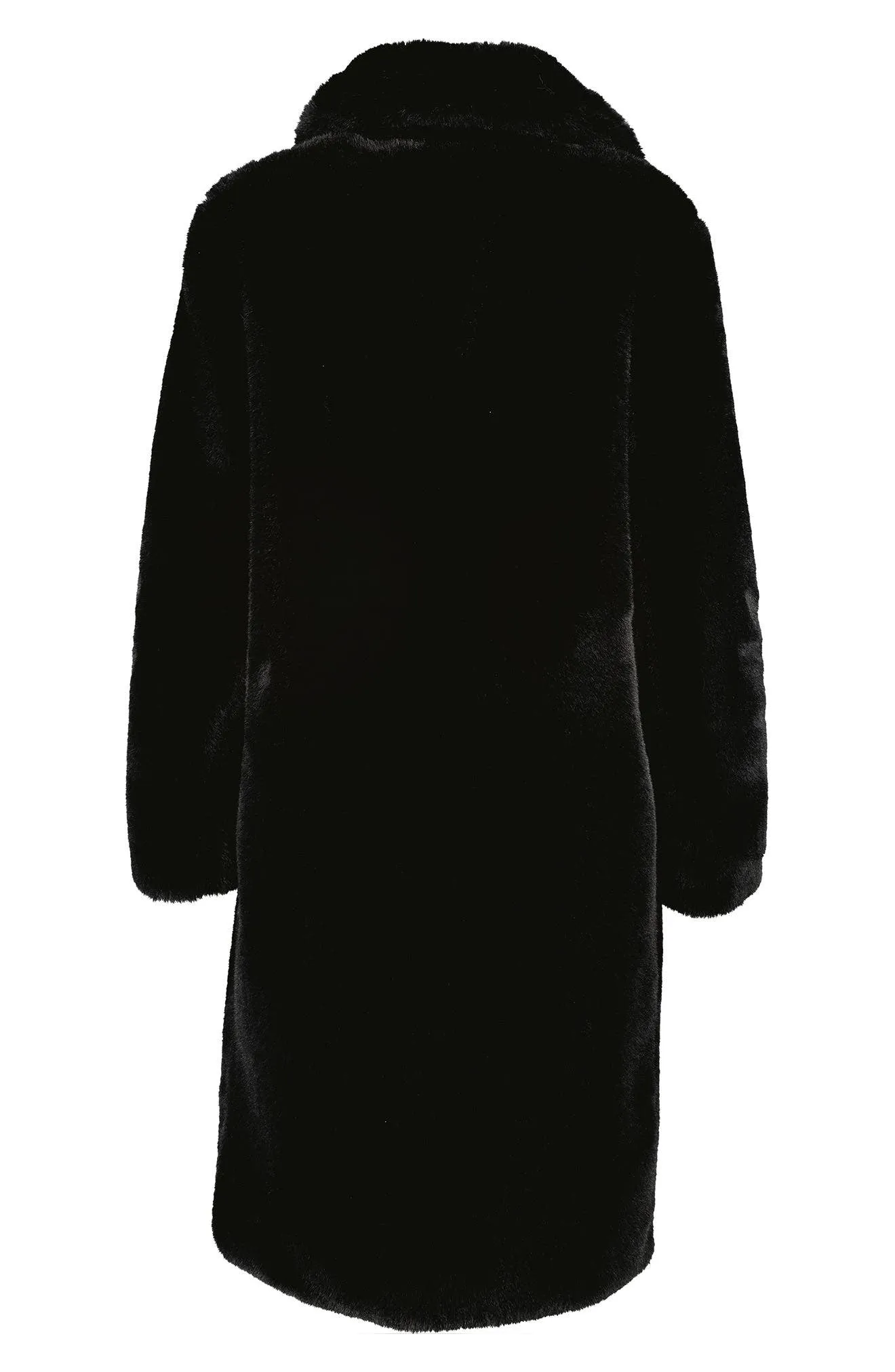 NOIZE Faux Fur Longline Coat