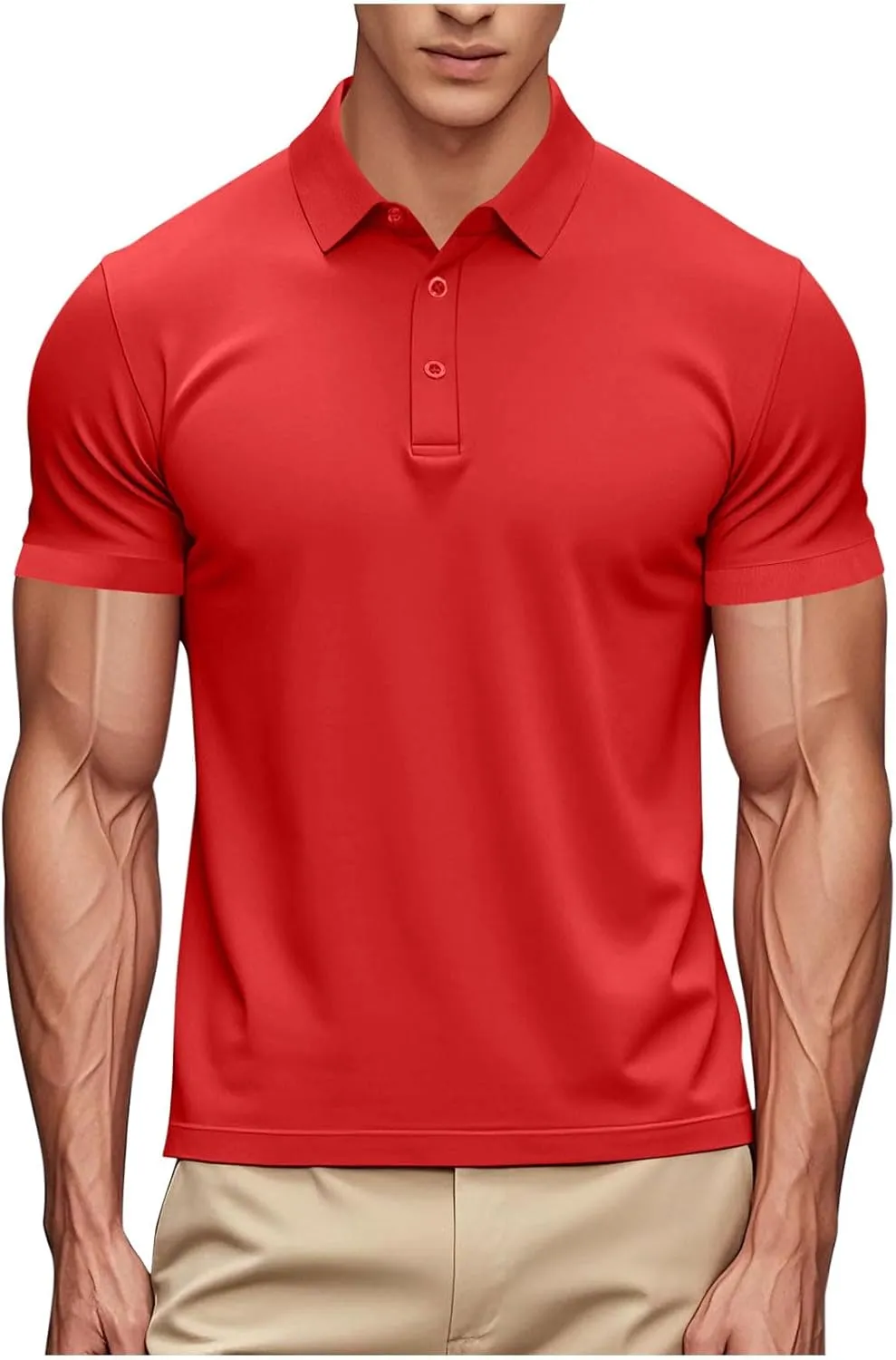 Polo Shirts for Women Short Sleeve Collared Tops Casual Button Placket Blouses Lightweight Quick Dry Tees