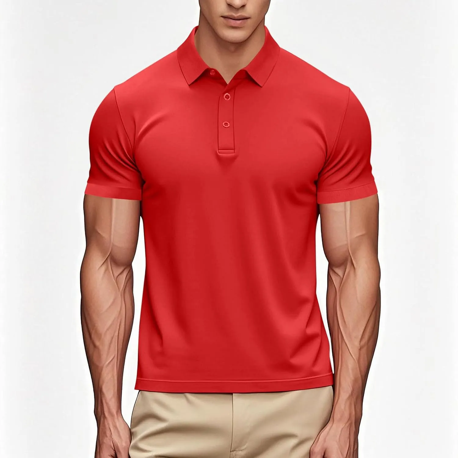 Polo Shirts for Women Short Sleeve Collared Tops Casual Button Placket Blouses Lightweight Quick Dry Tees