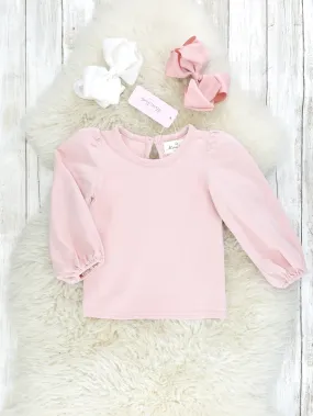 Puff Sleeve Top - Mauve