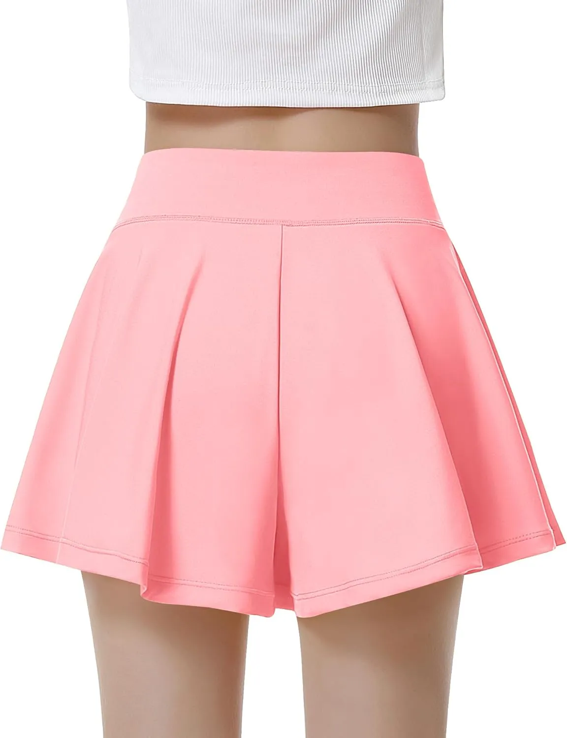 QooNoo Girls Athletic Shorts Flowy Running Shorts with Pockets V Crossover 2 in 1 Girls Tennis Shorts Butterfly Skorts