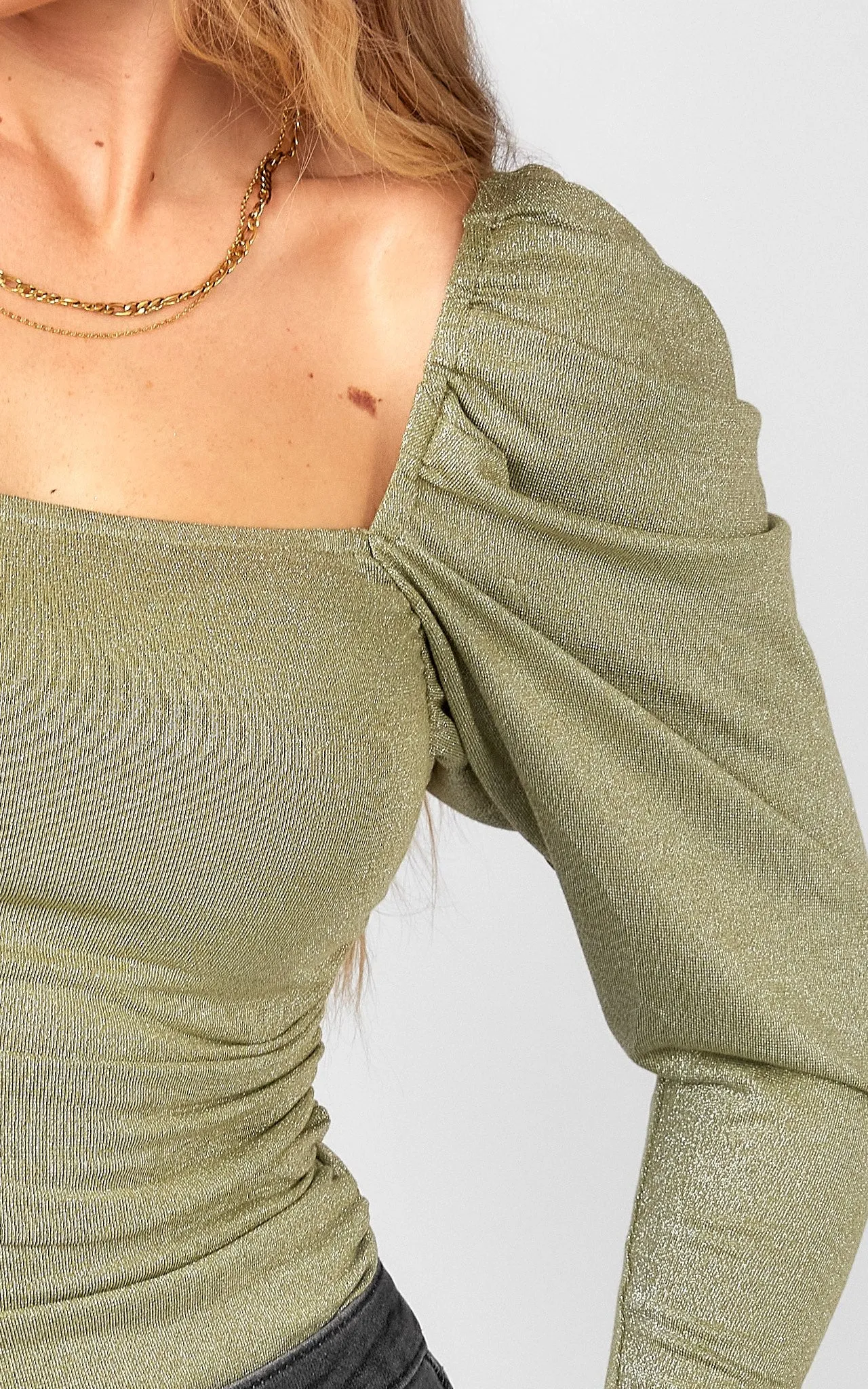 Stargaze Top - Green Metallic