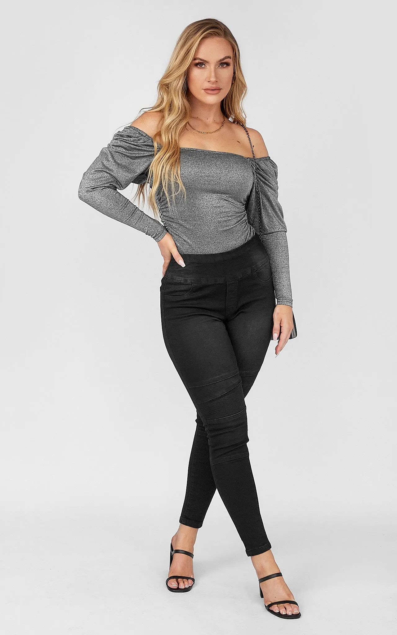 Stargaze Top - Silver Metallic