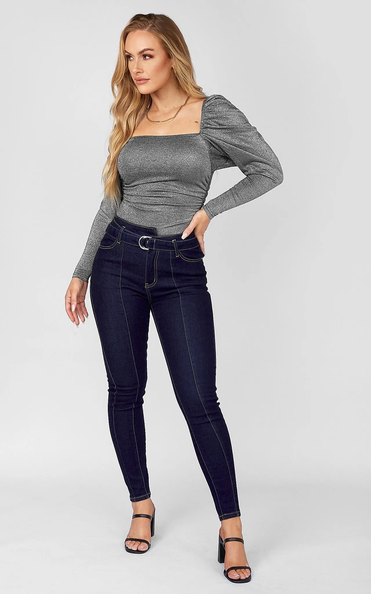 Stargaze Top - Silver Metallic