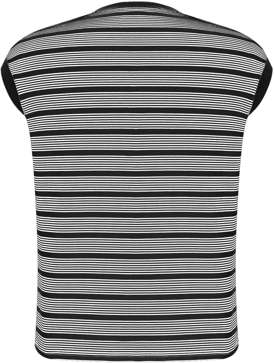 Women Sleeveless Striped Tops Casual Crew Neck Summer Shirts Loose Fit Blouses Cozy Trendy Tank Top 2025 New