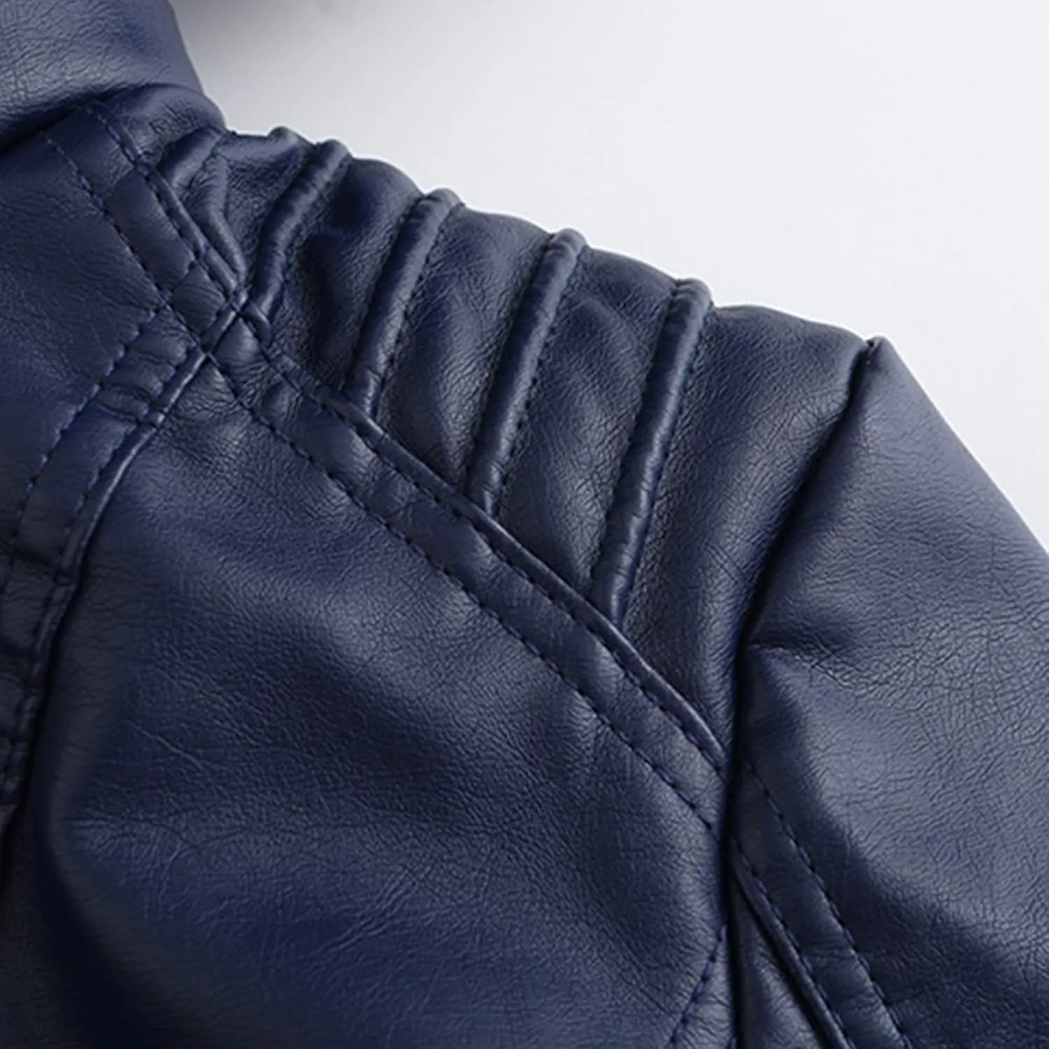 Women's Hooded Faux Leather Jacket Moto Biker Coat Long Sleeve Zip Up Slim Fit Leather Motorcycle Jackets Fall Outwear