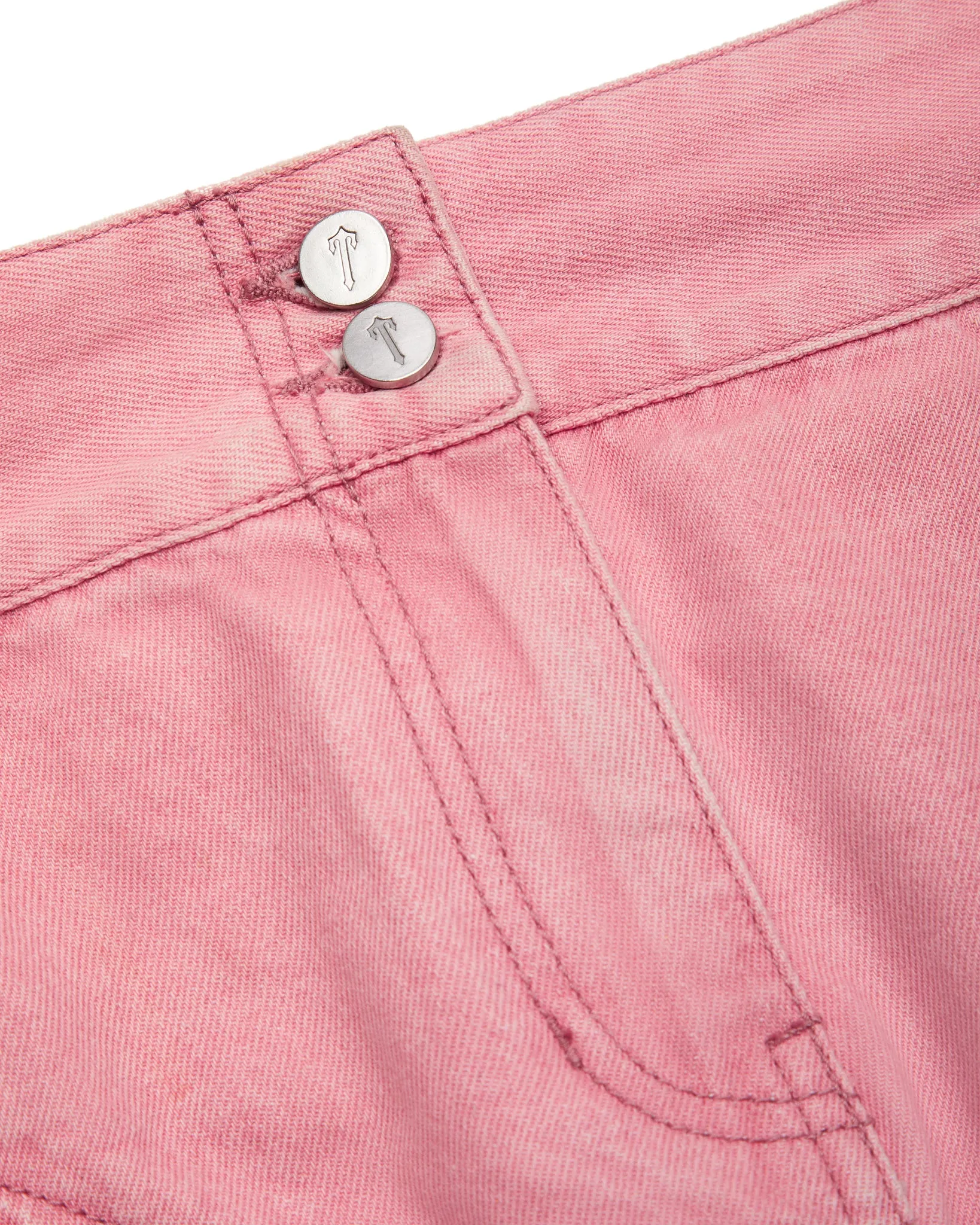 Women's Irongate T Denim Zip Detail Mini Skirt - Pink