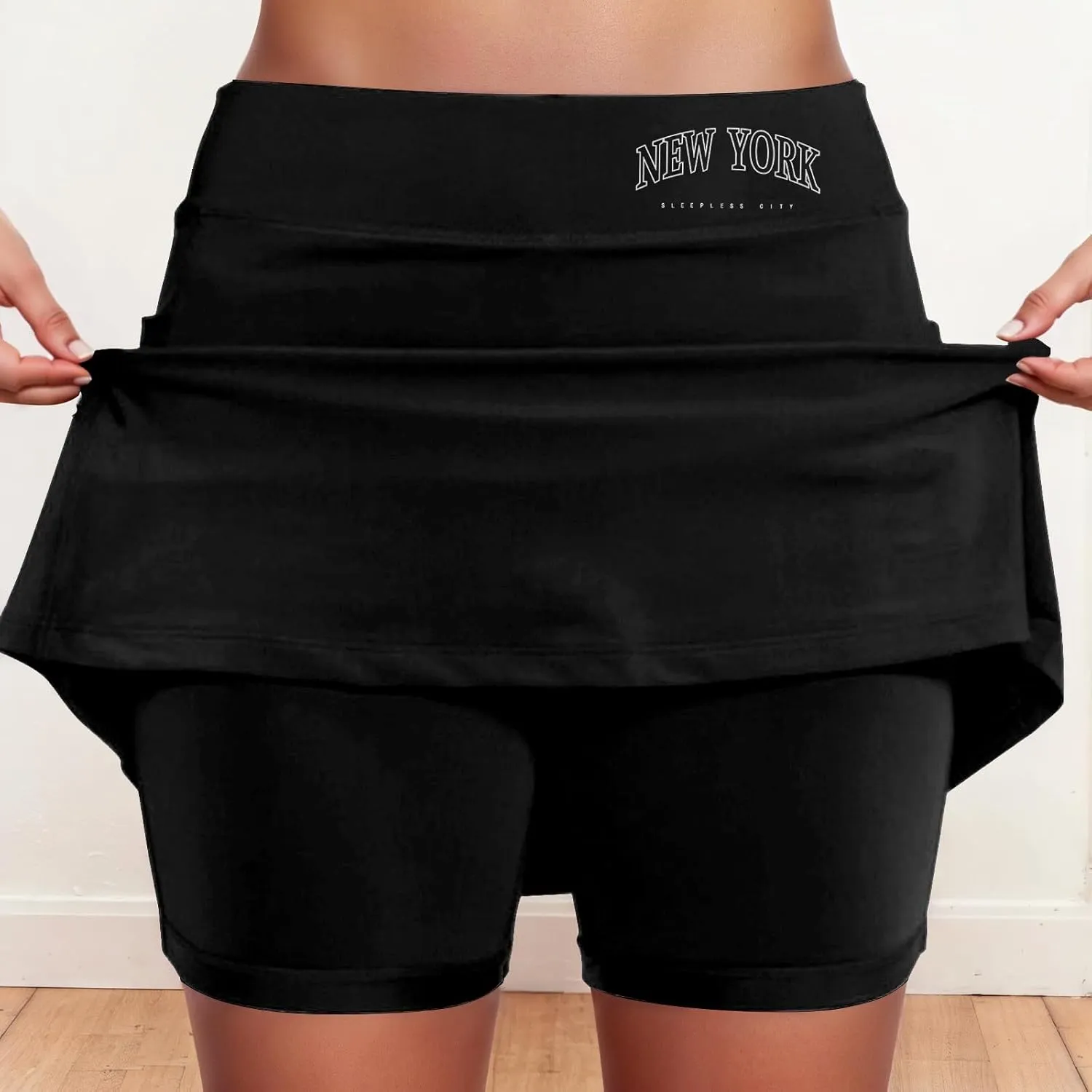 Womens Tennis Skorts with Pockets High Waist Athletic Sports Skirts with Shorts Underneath Quick Dry Golf Skort 2025
